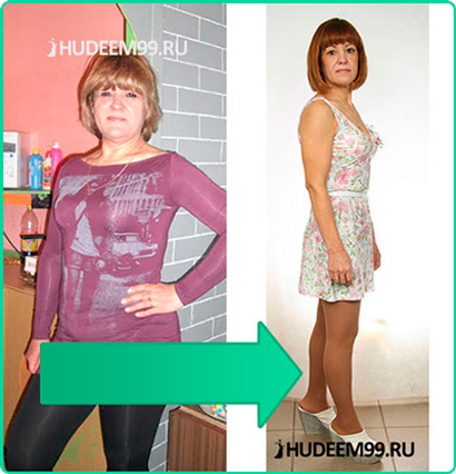 Результат участницы тренинга по похудению Галины Гроссман - Наталья Садковская
